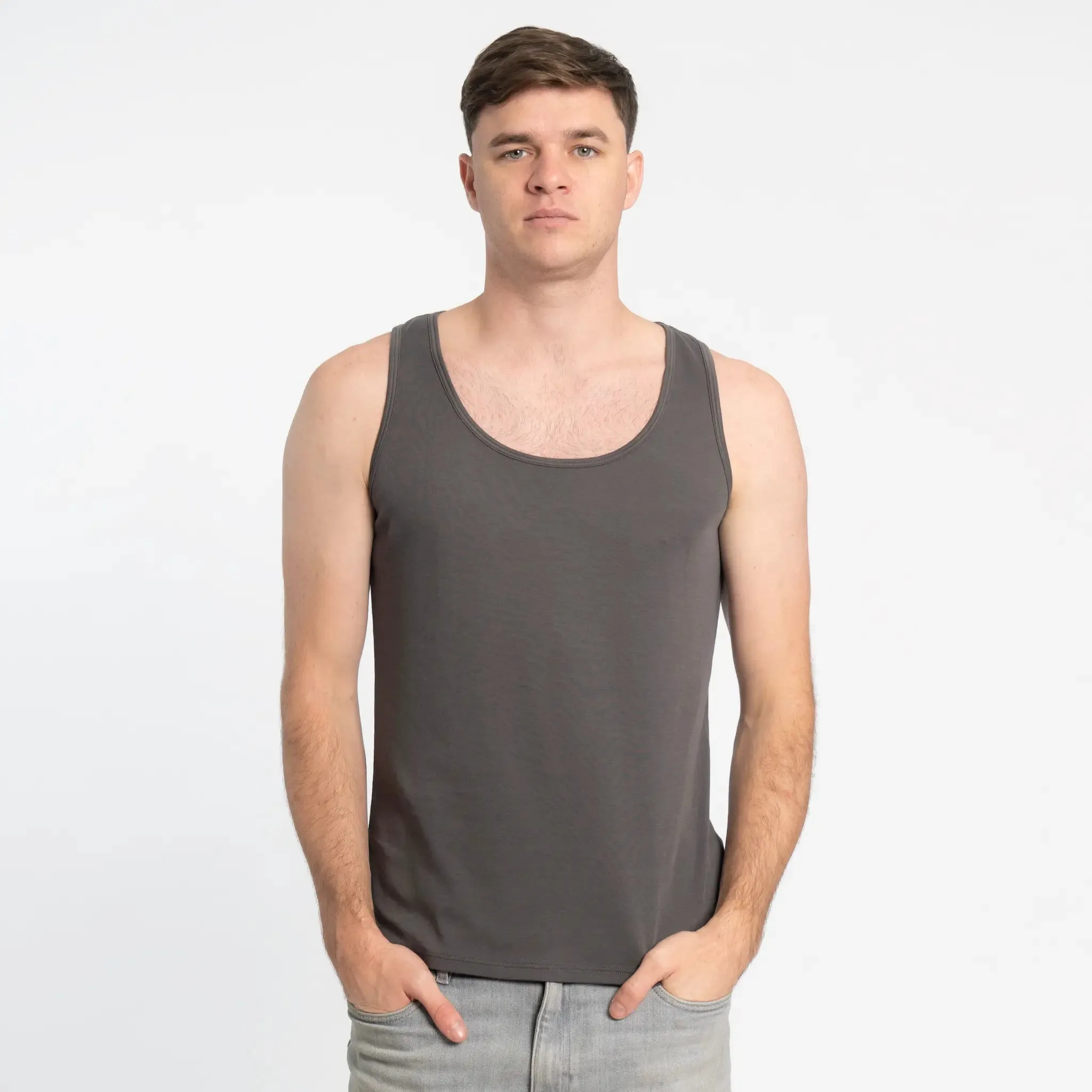 3 Pack - Men's Organic Pima Cotton Tank Tops