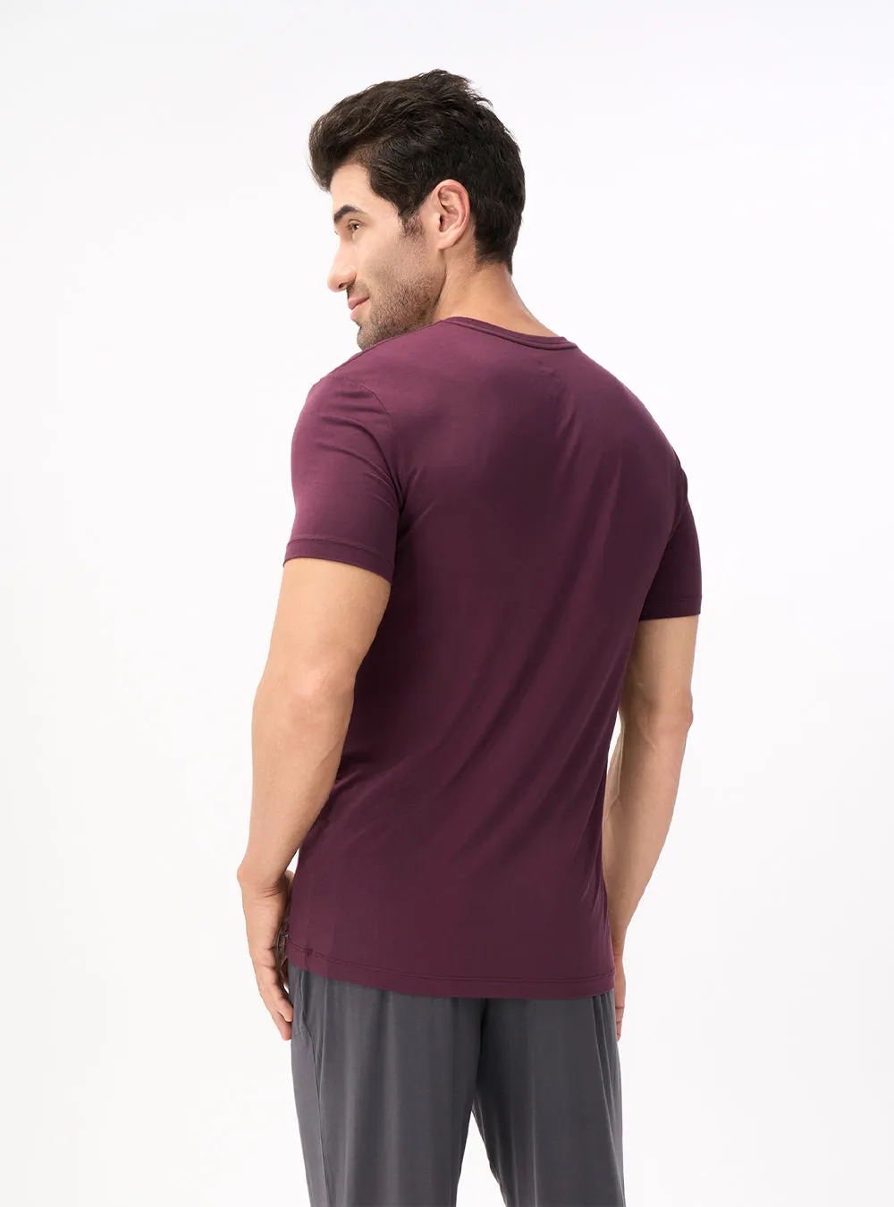 3 Packs Bamboo Rayon Moisture-Wicking V-Neck Undershirts