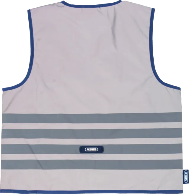 ABUS Lumino Reflex Kids' Striped Safety Vest Silver