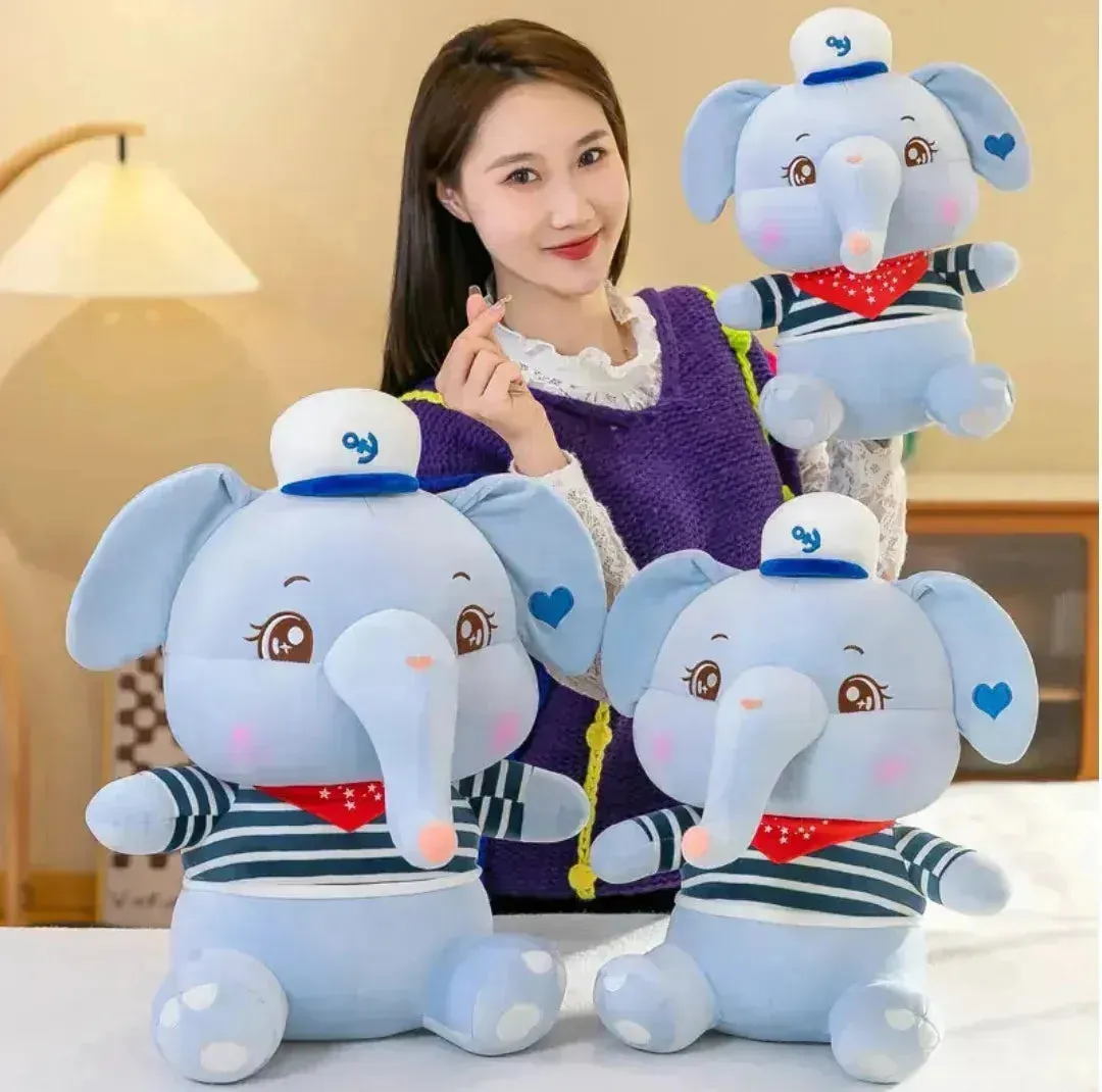 Adorable Sailor Elephant Plush