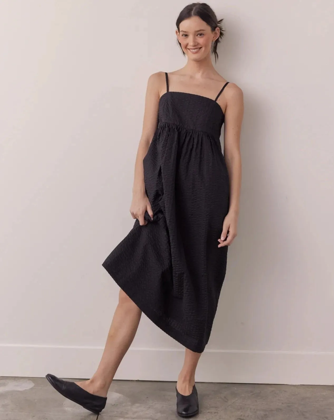 Amente Cami Midi Dress Black