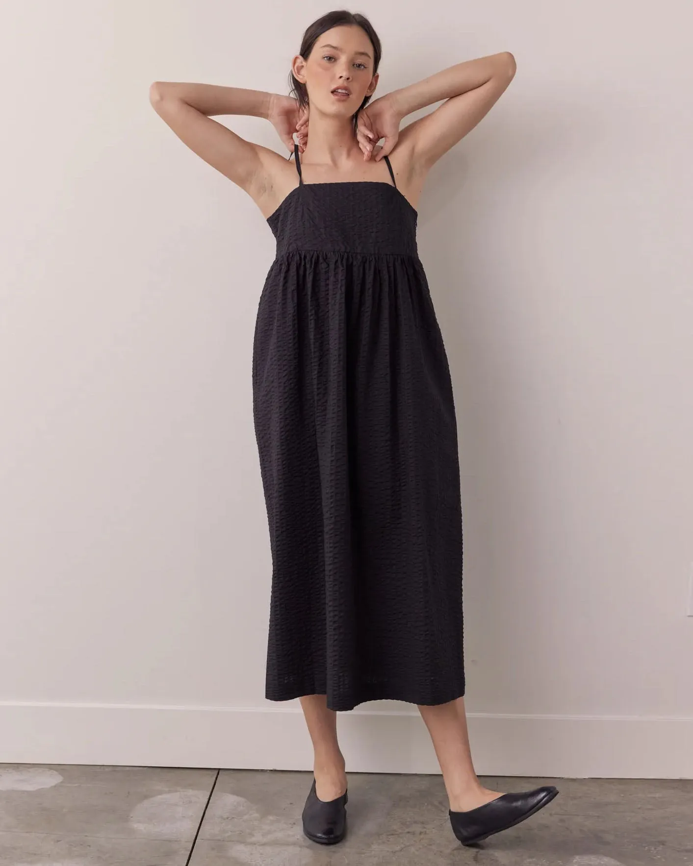 Amente Cami Midi Dress Black