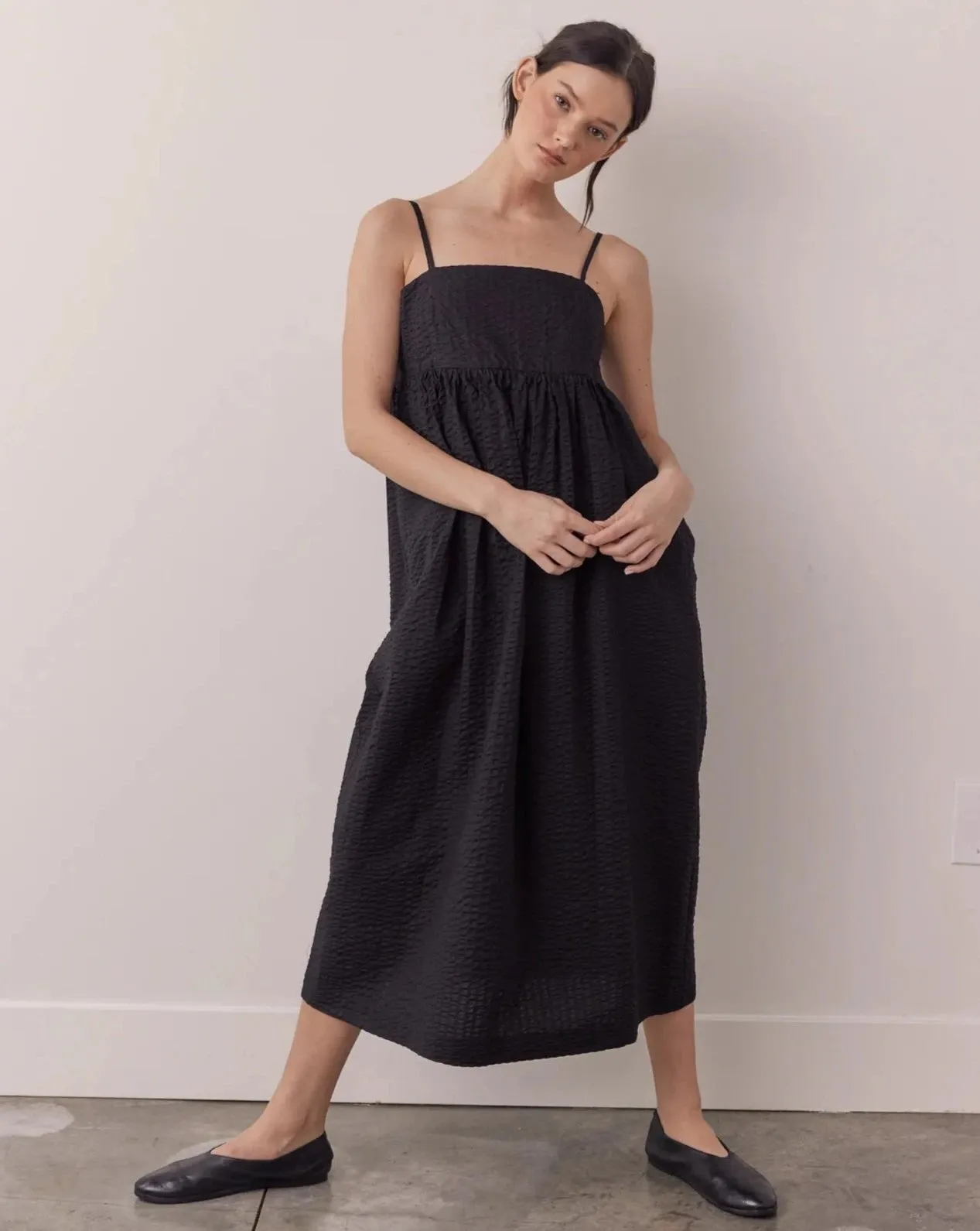 Amente Cami Midi Dress Black