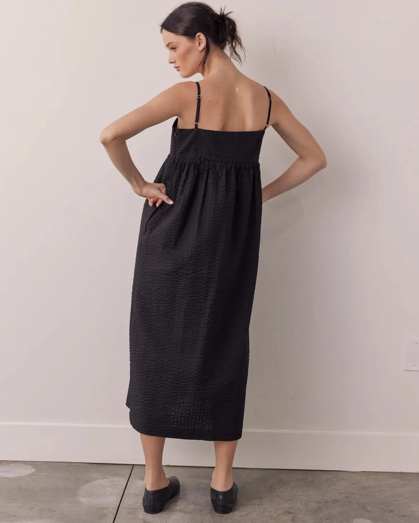 Amente Cami Midi Dress Black