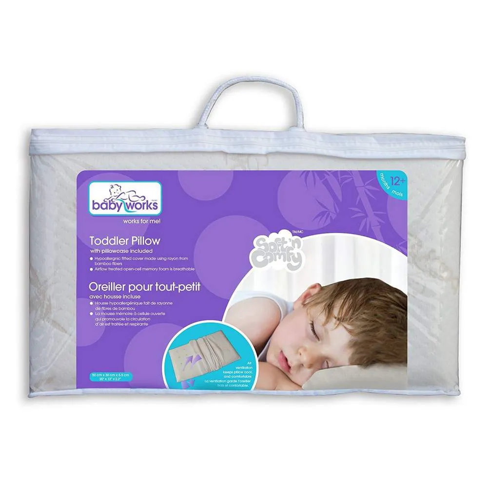 Baby Works Toddler Pillow with Bamboo Cover