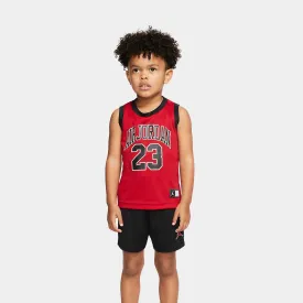 BR Muscle Tank and Shorts Set Toddler Set (Black/Red)