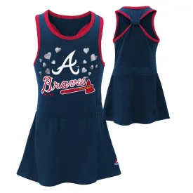 Braves Toddler Girl Criss Cross Tank Dress