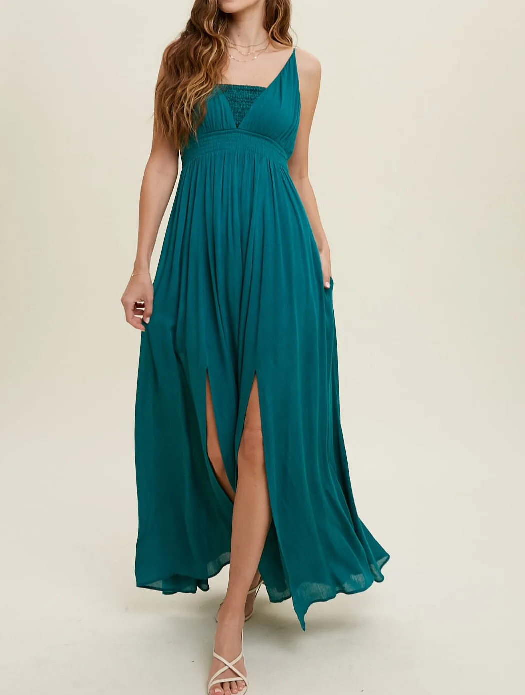 Cami Maxi Dress With Smocked Detailing