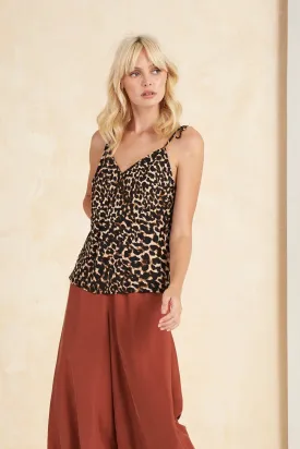 Colca Bias Cami Top - Leopard