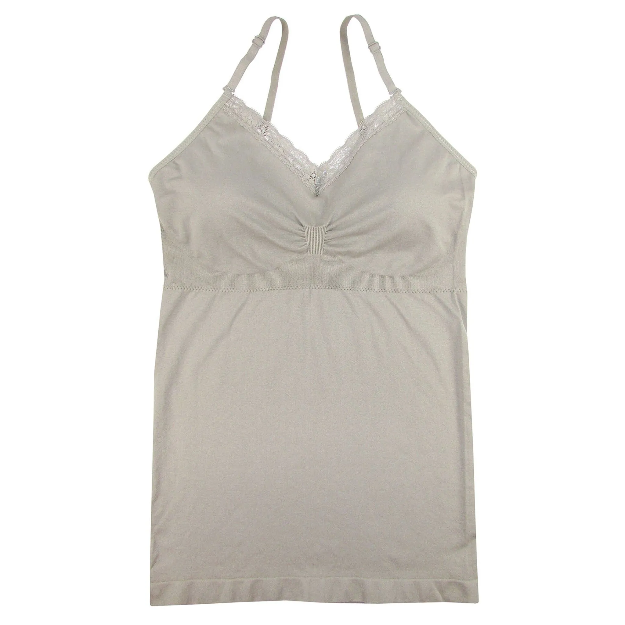 Coobie® V-Neck Cami with Lace Trim