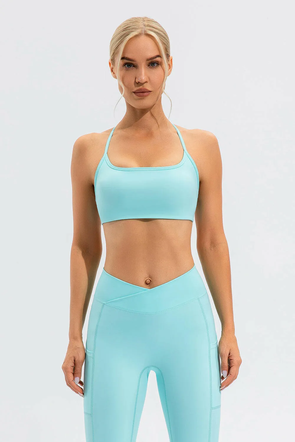 Crisscross Spaghetti Strap Active Cami