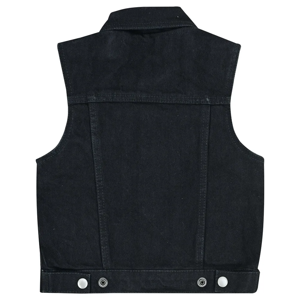 DM1611 Kids Denim Dreamer Black Vest