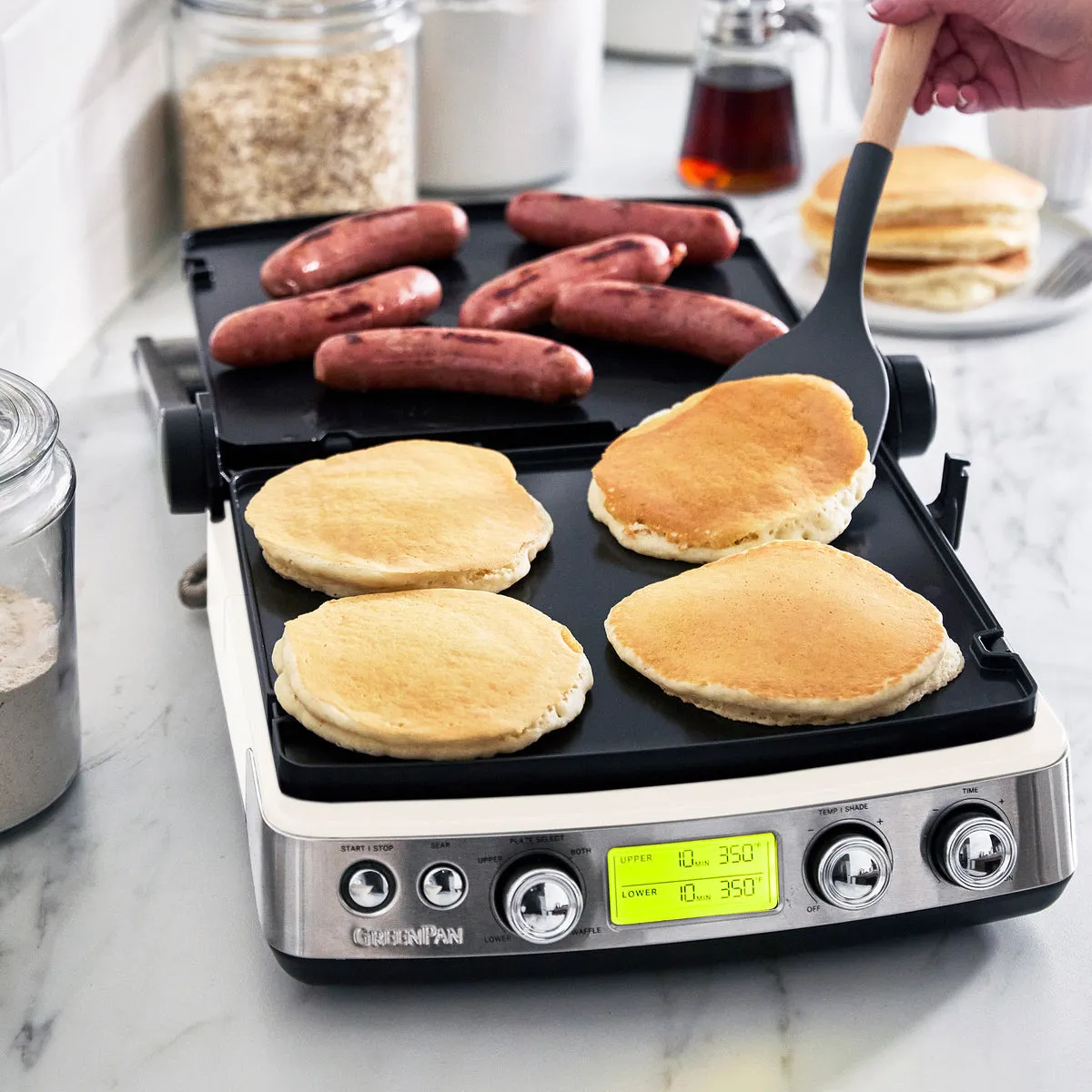 Elite Multi Grill, Griddle & Waffle Maker | Cloud Cream