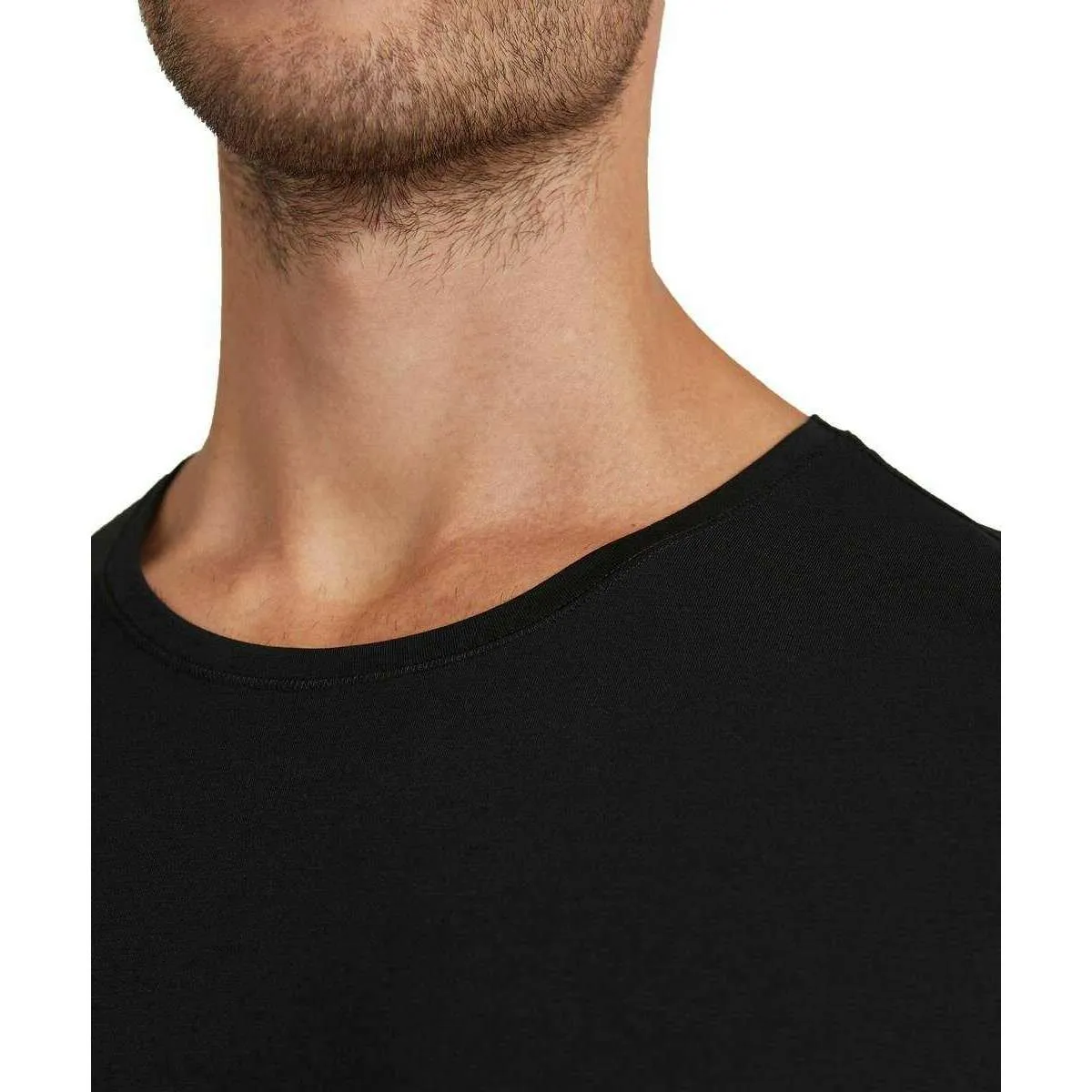 Falke Daily Natural Crew Neck T-Shirt - Black