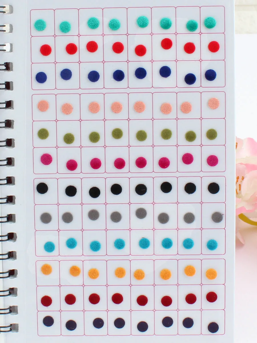 Free Multi Color Plain Sticker Bindi Book