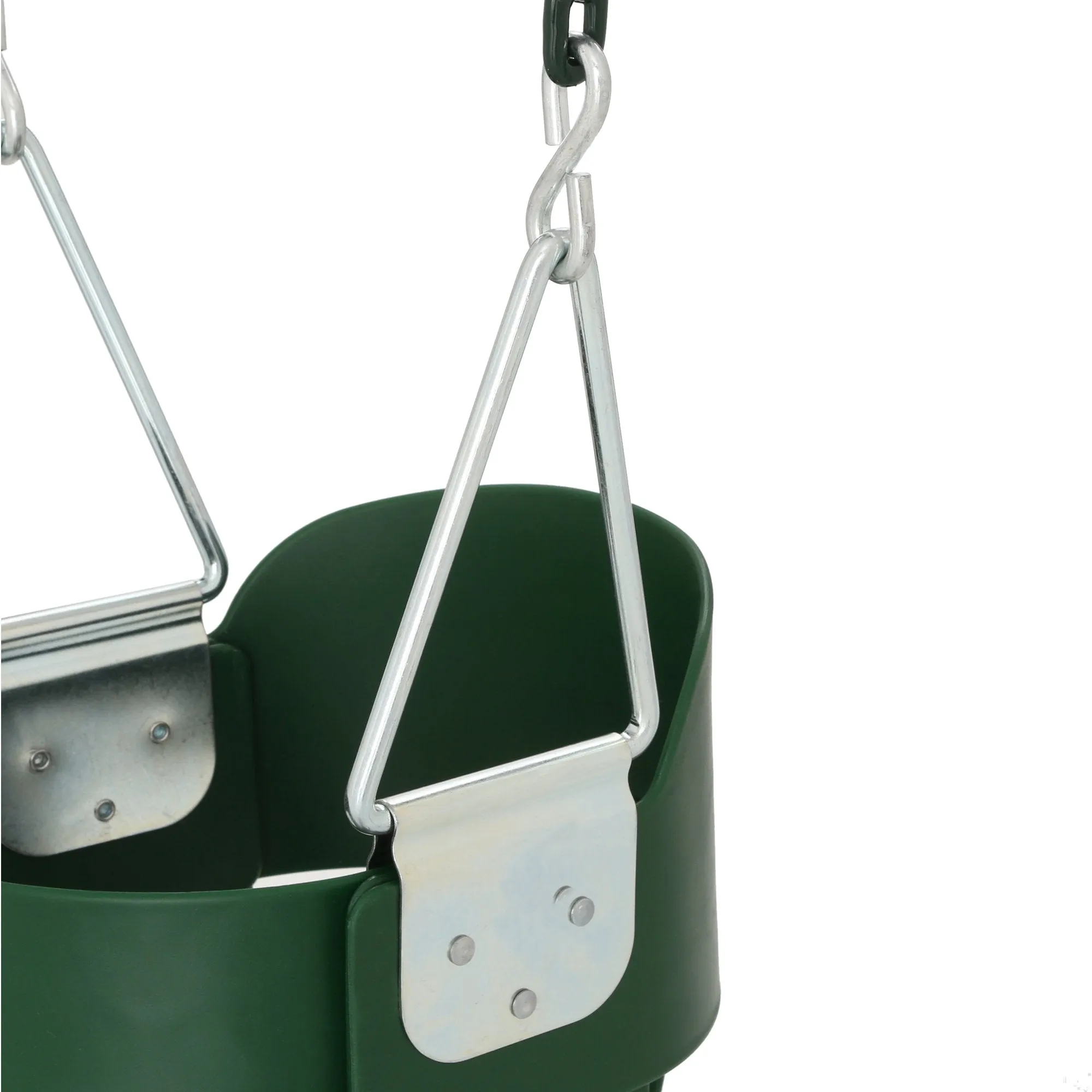 Full Bucket Toddler Swing with Coated Chains