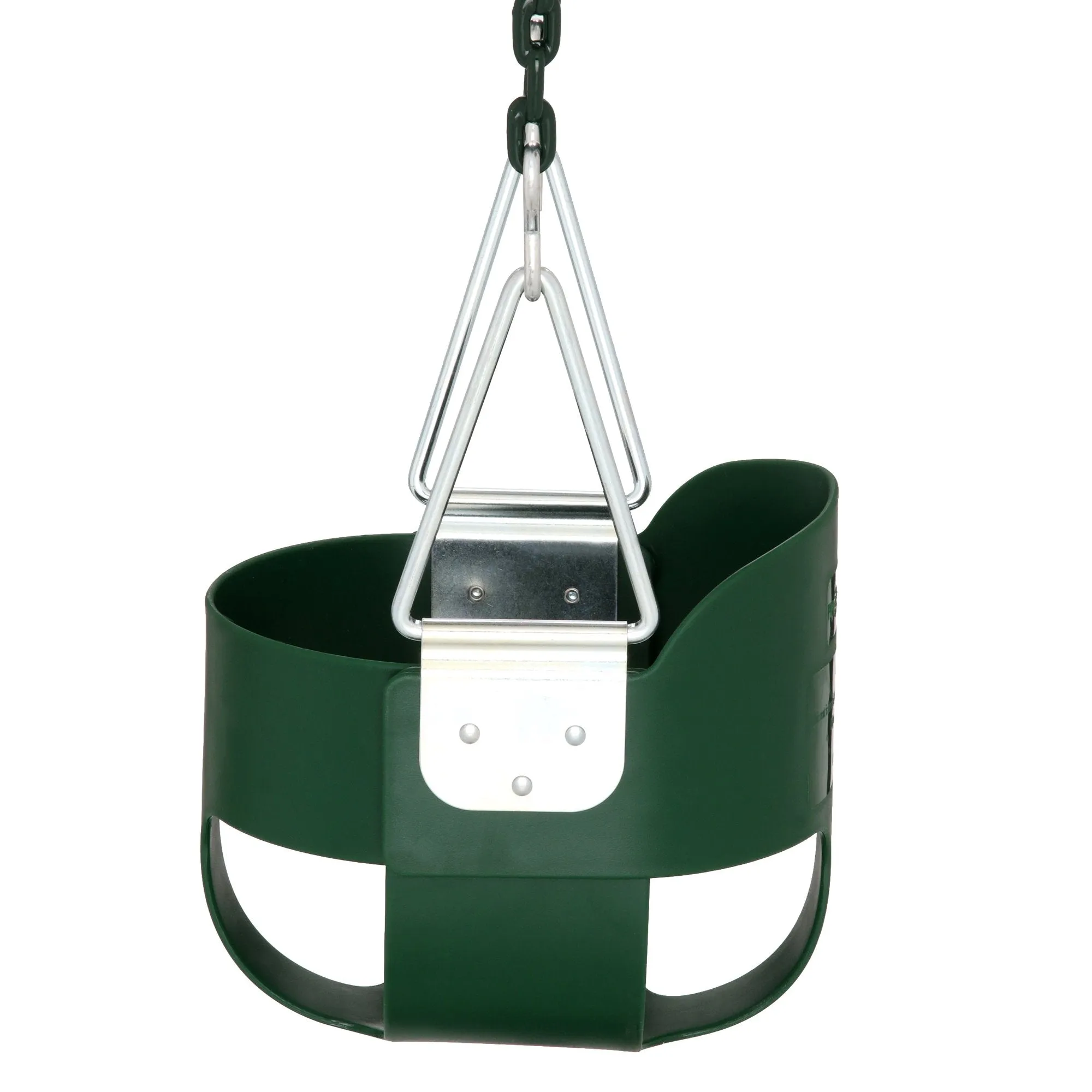 Full Bucket Toddler Swing with Coated Chains