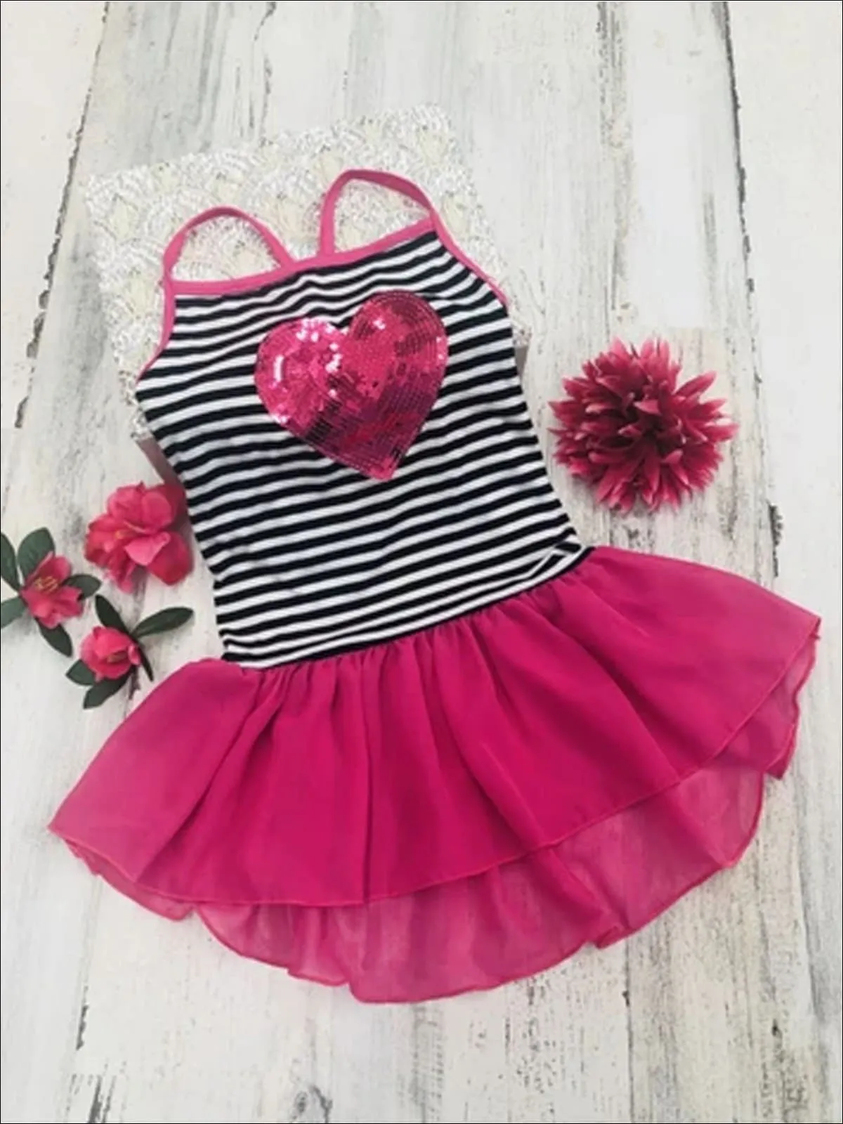 Girls Tutu Love Tunic