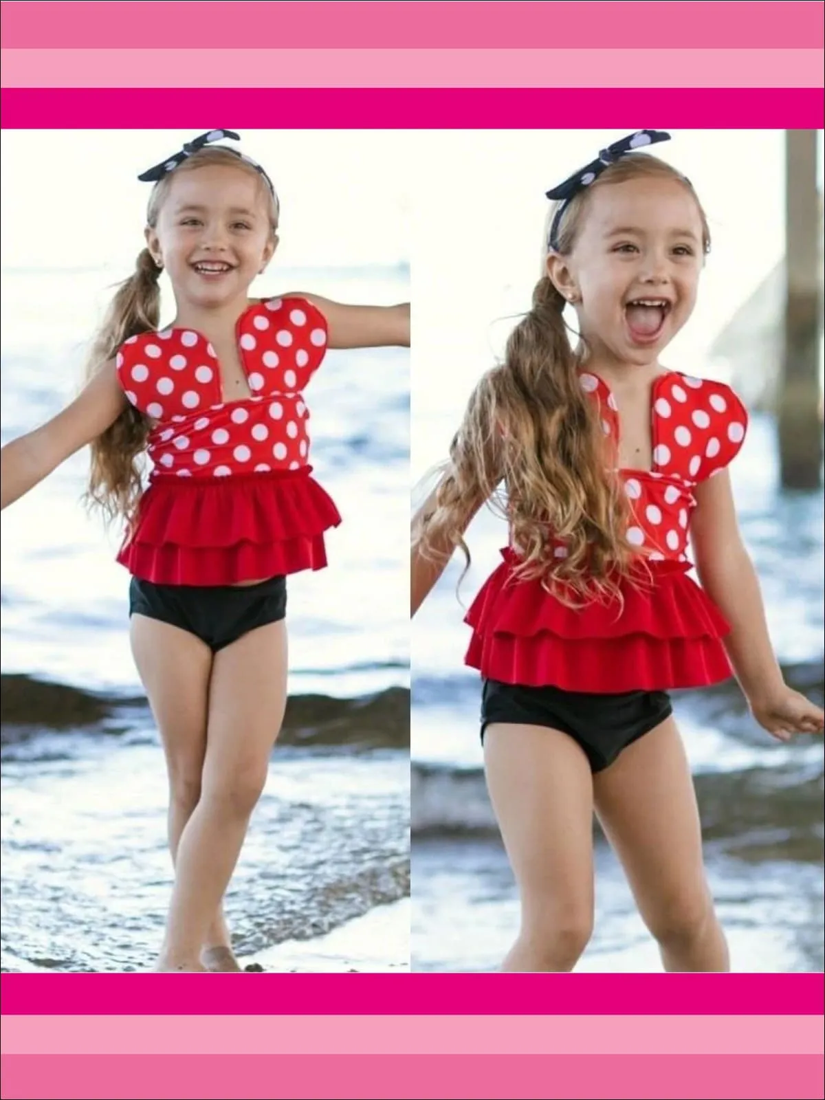 Girls Whole-Lotta Polka Love Two Piece Swimsuit