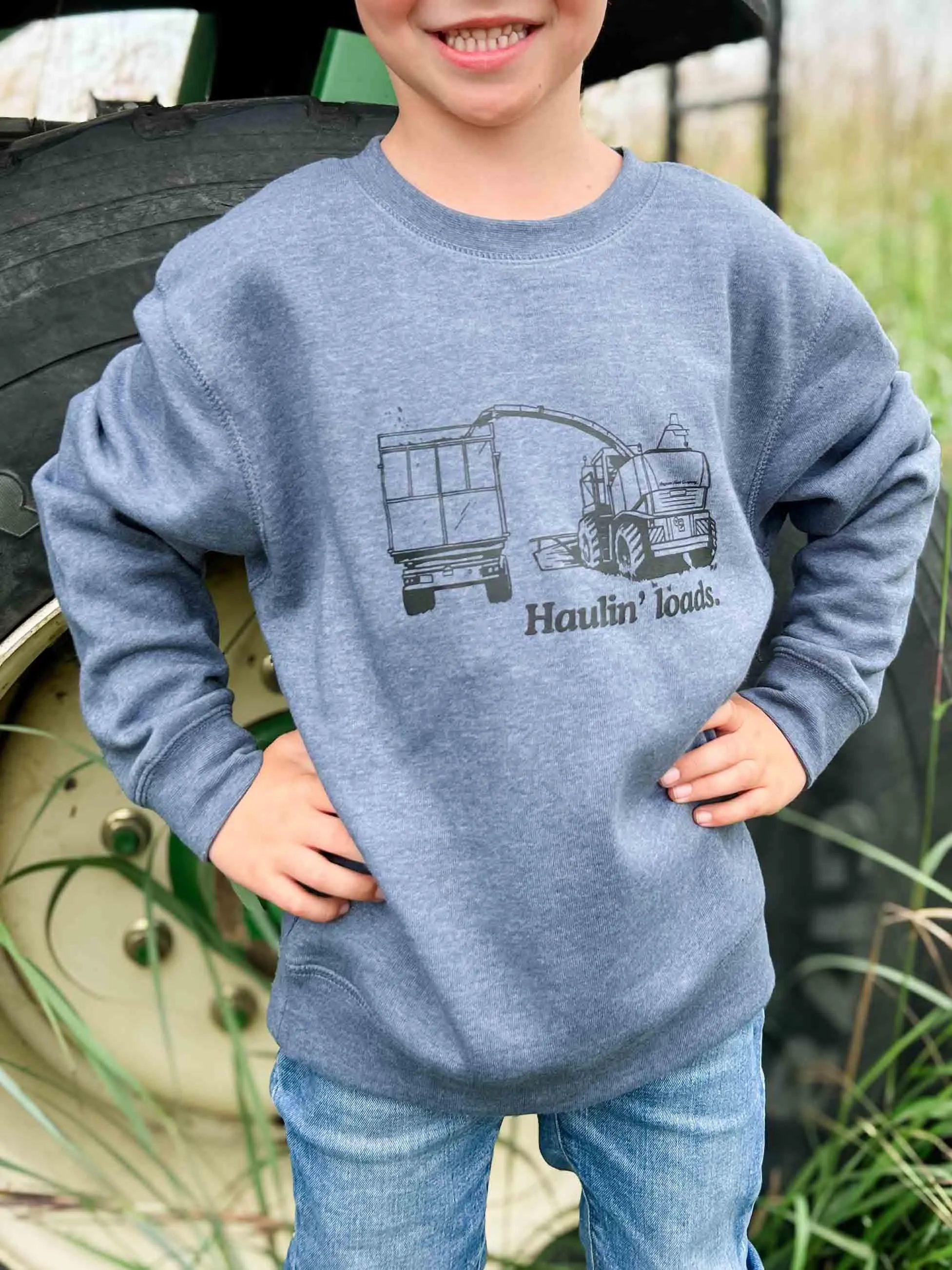 Haulin' Loads Toddler/Youth Crewneck