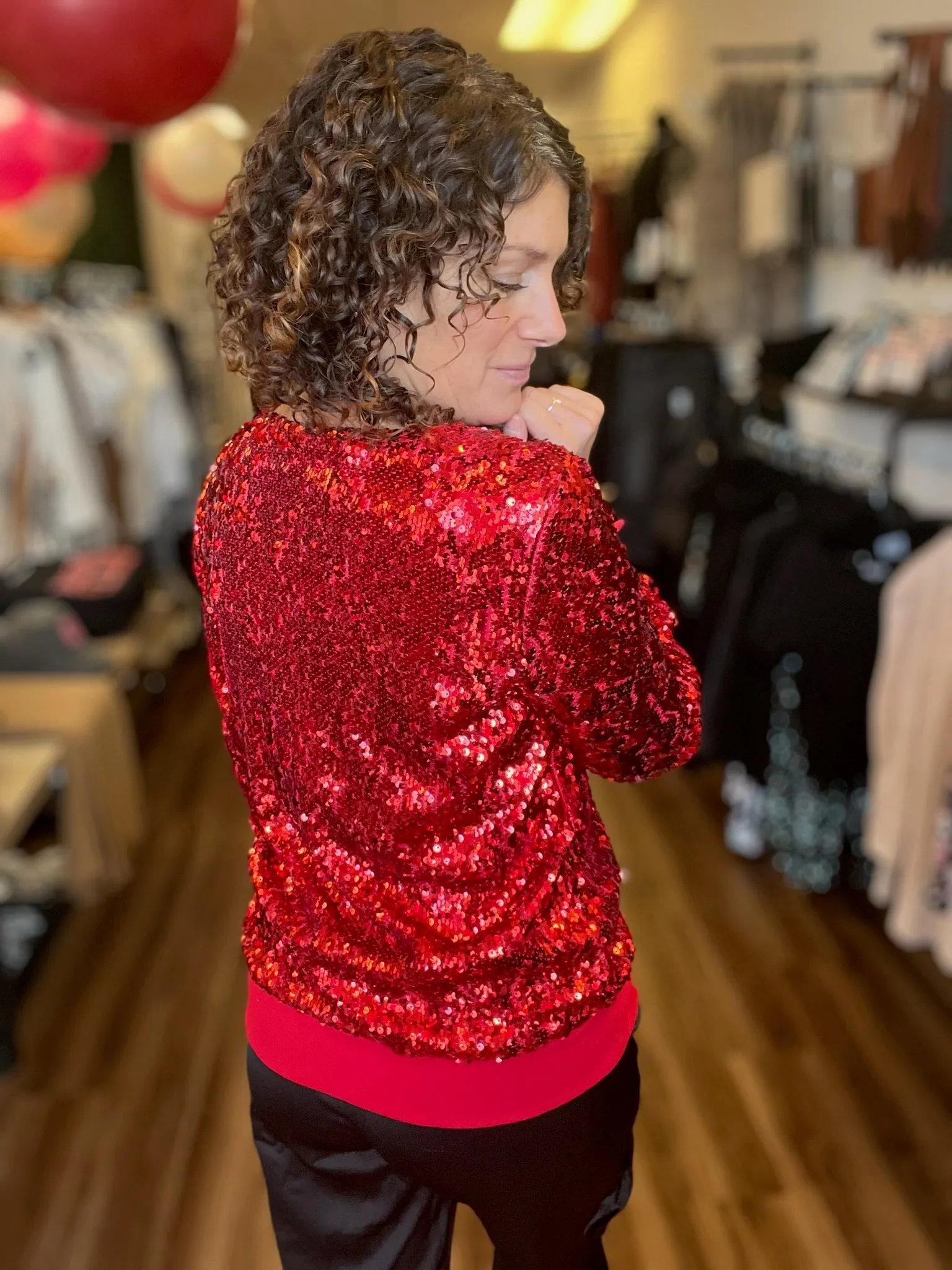 In the Spotlight Sequin Top