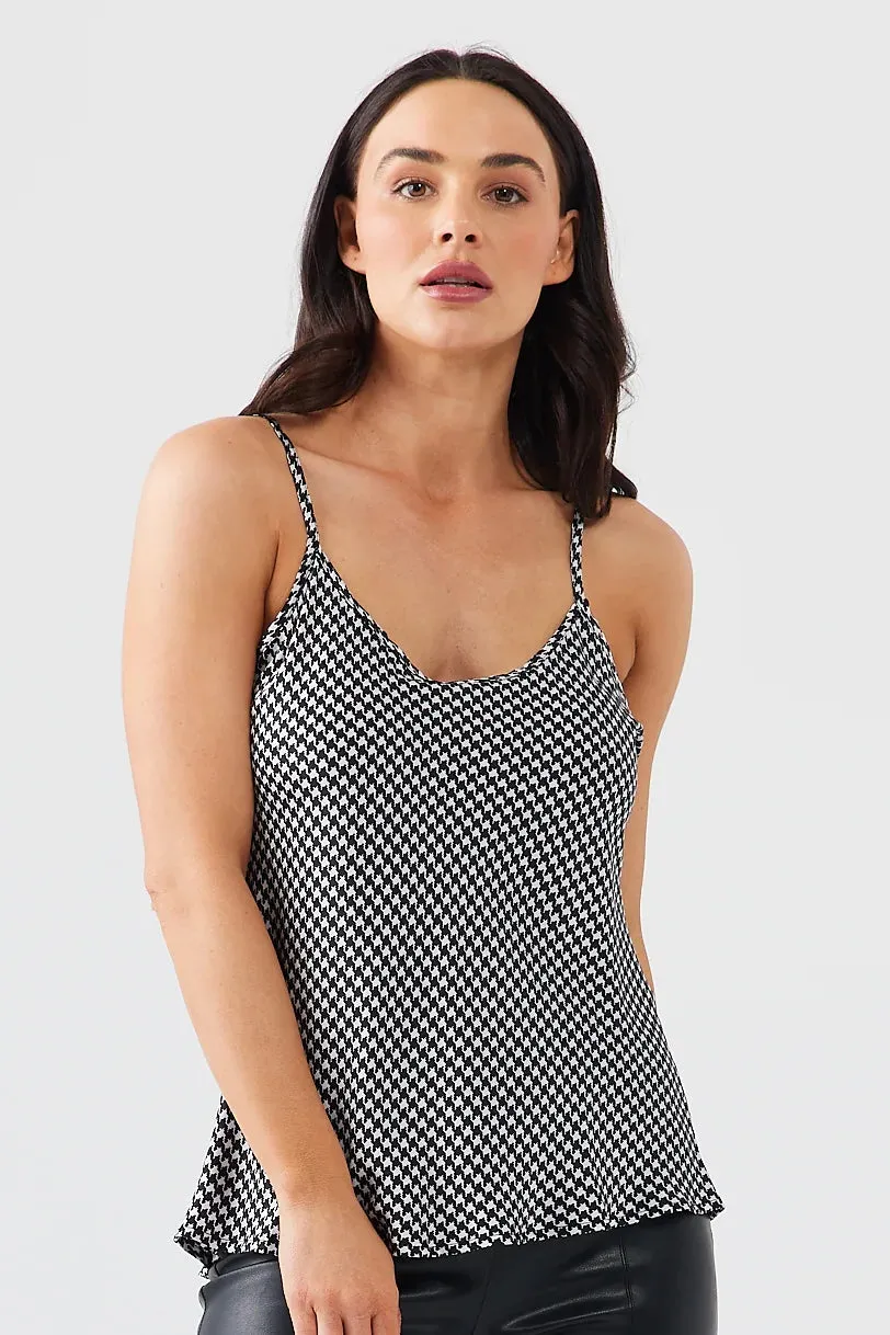 Inspiration Cami in Black Houndstooth