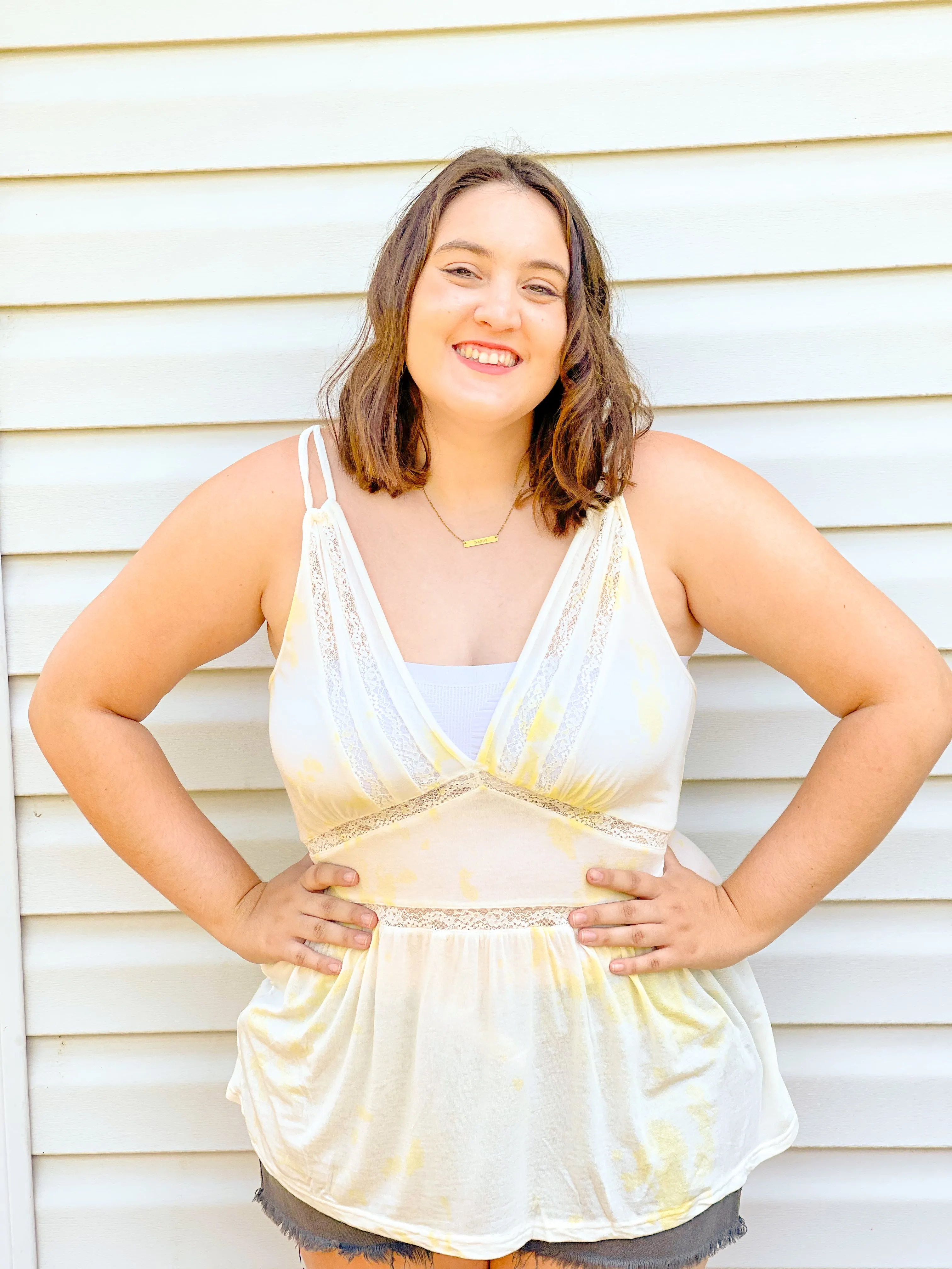 Lemon Drop Sleeveless Beach Tank