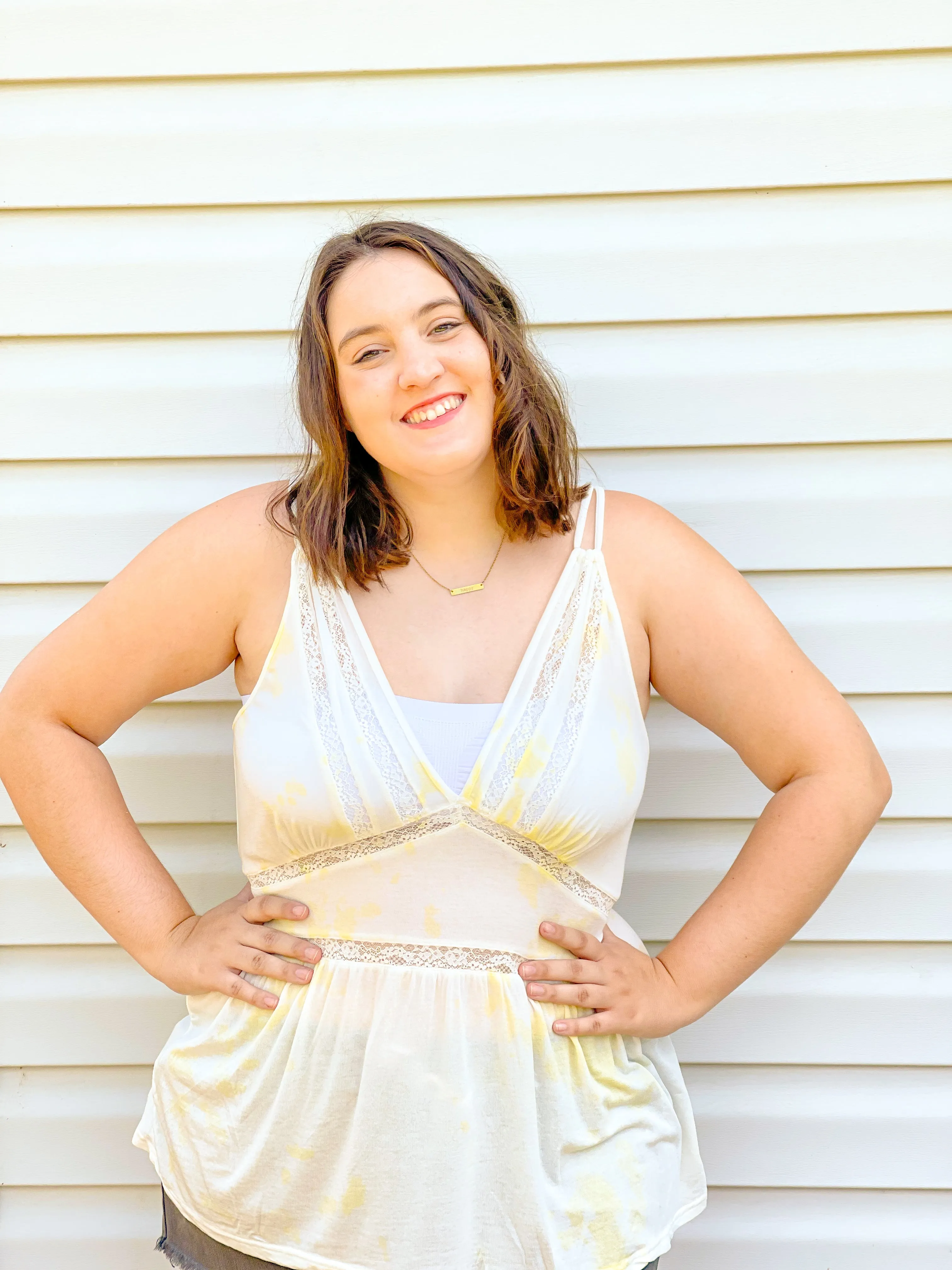 Lemon Drop Sleeveless Beach Tank