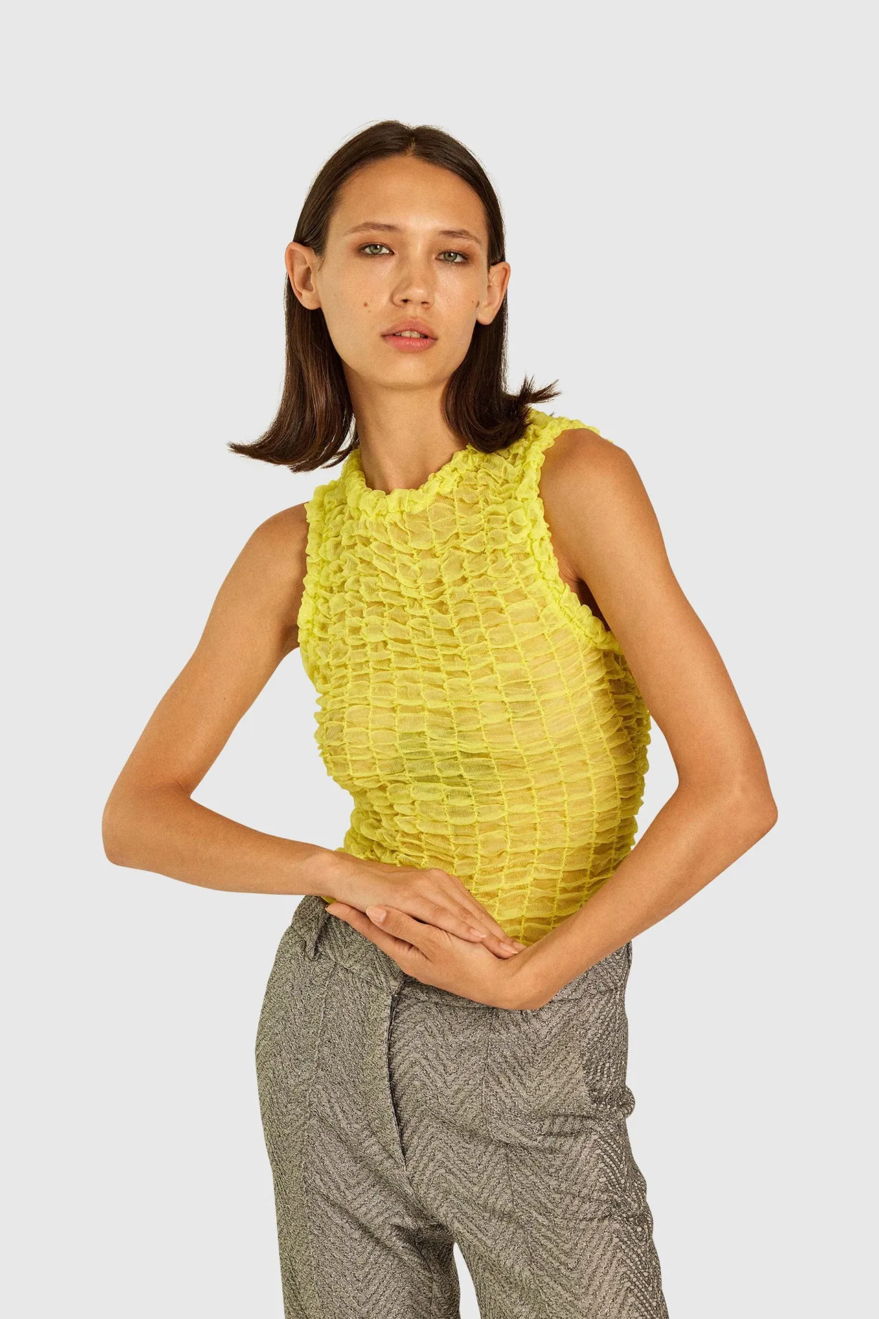 Lemon Smock Top