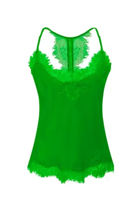 Lucy Crop Cami - Apple Green