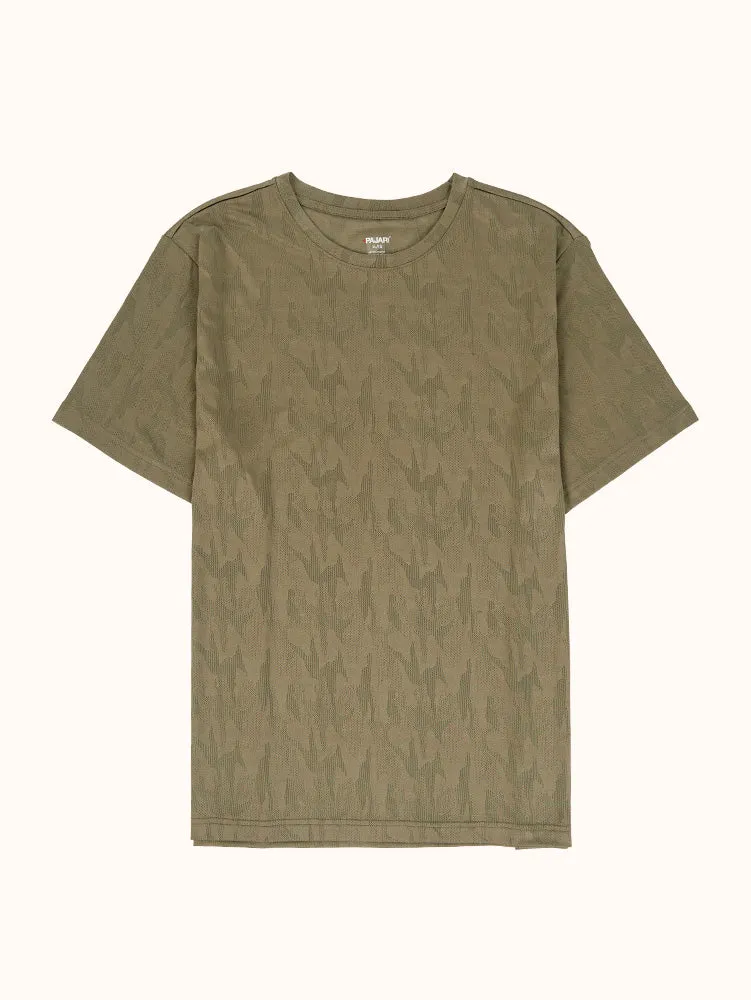 Men's Camo Crew Neck Undershirt - Green