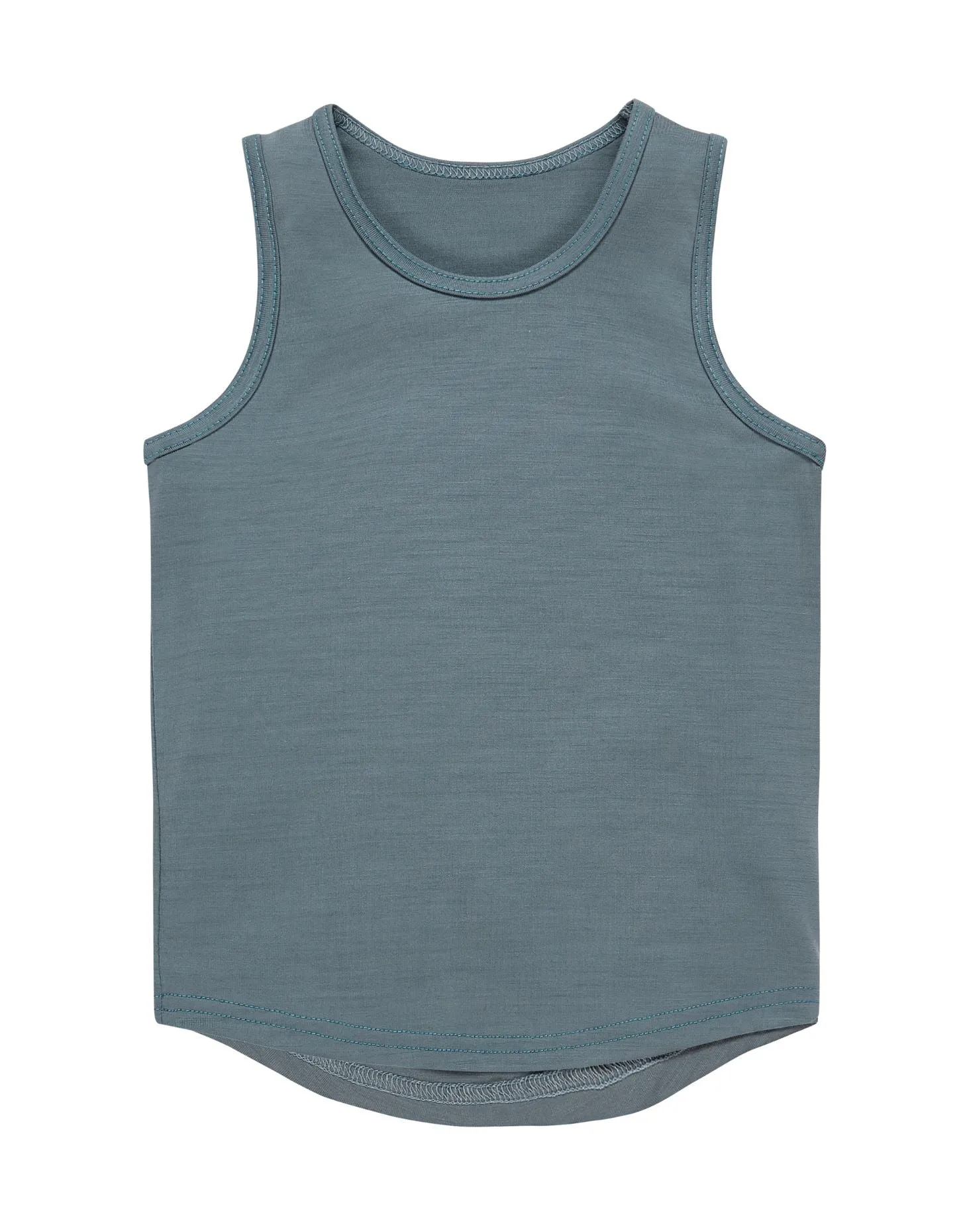 Merino Tank,Denim Blue