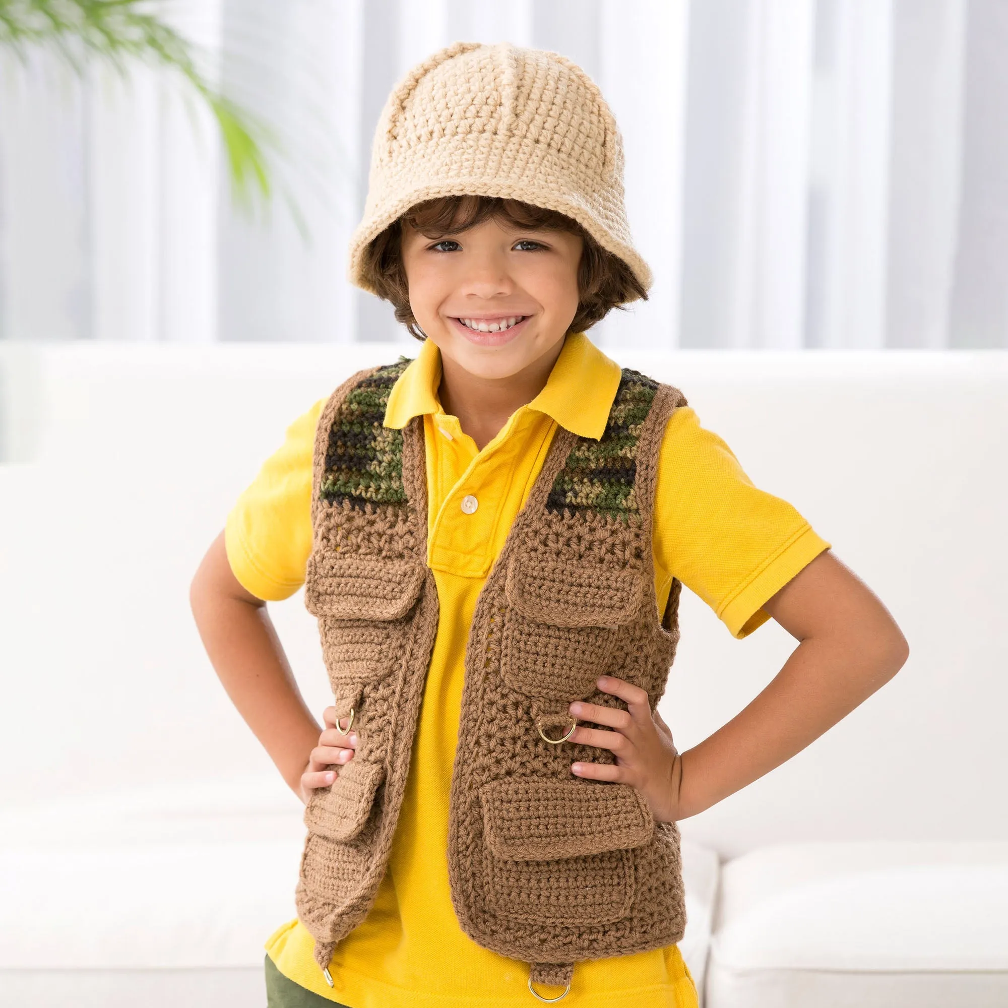 Red Heart Crochet Safari Vest