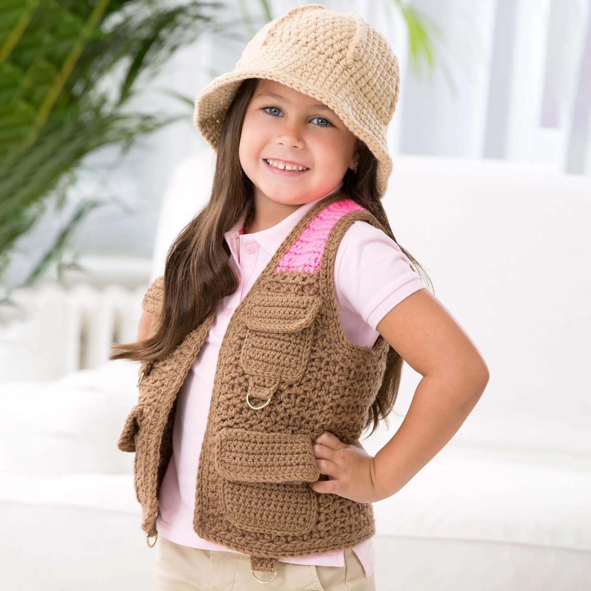 Red Heart Crochet Safari Vest