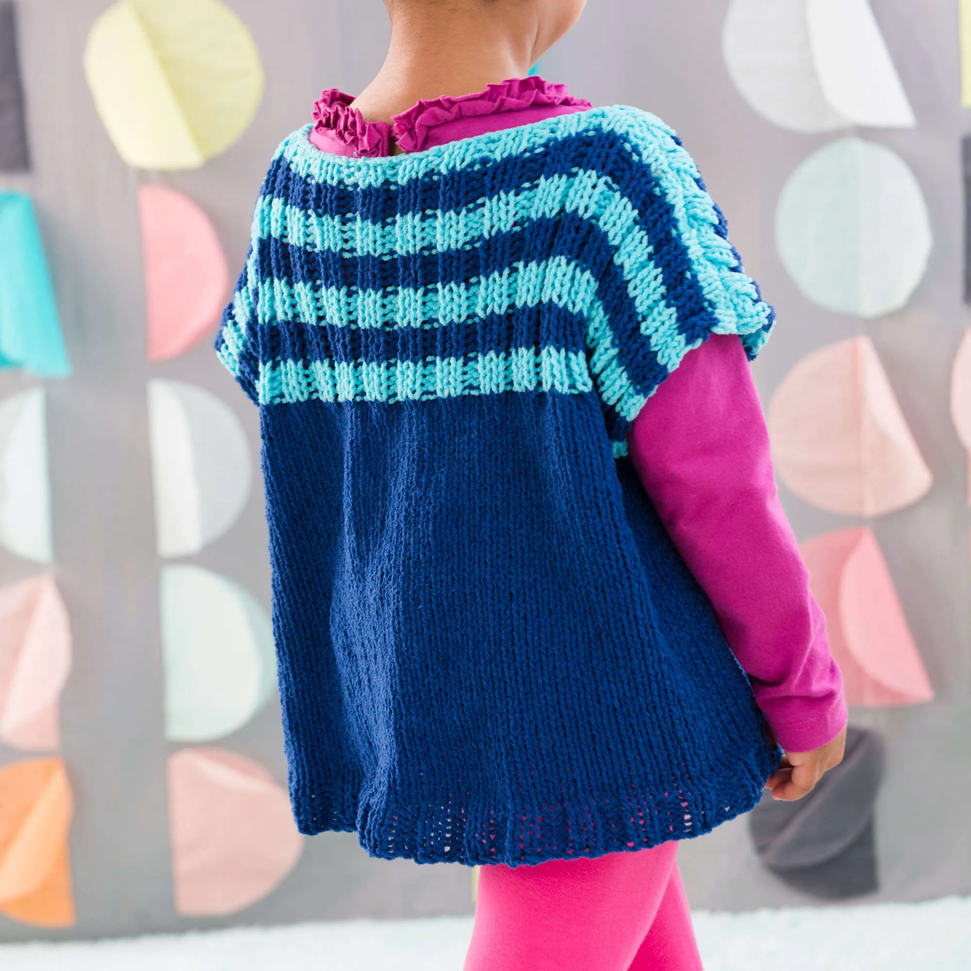 Red Heart Knit Child's Fashion Vest