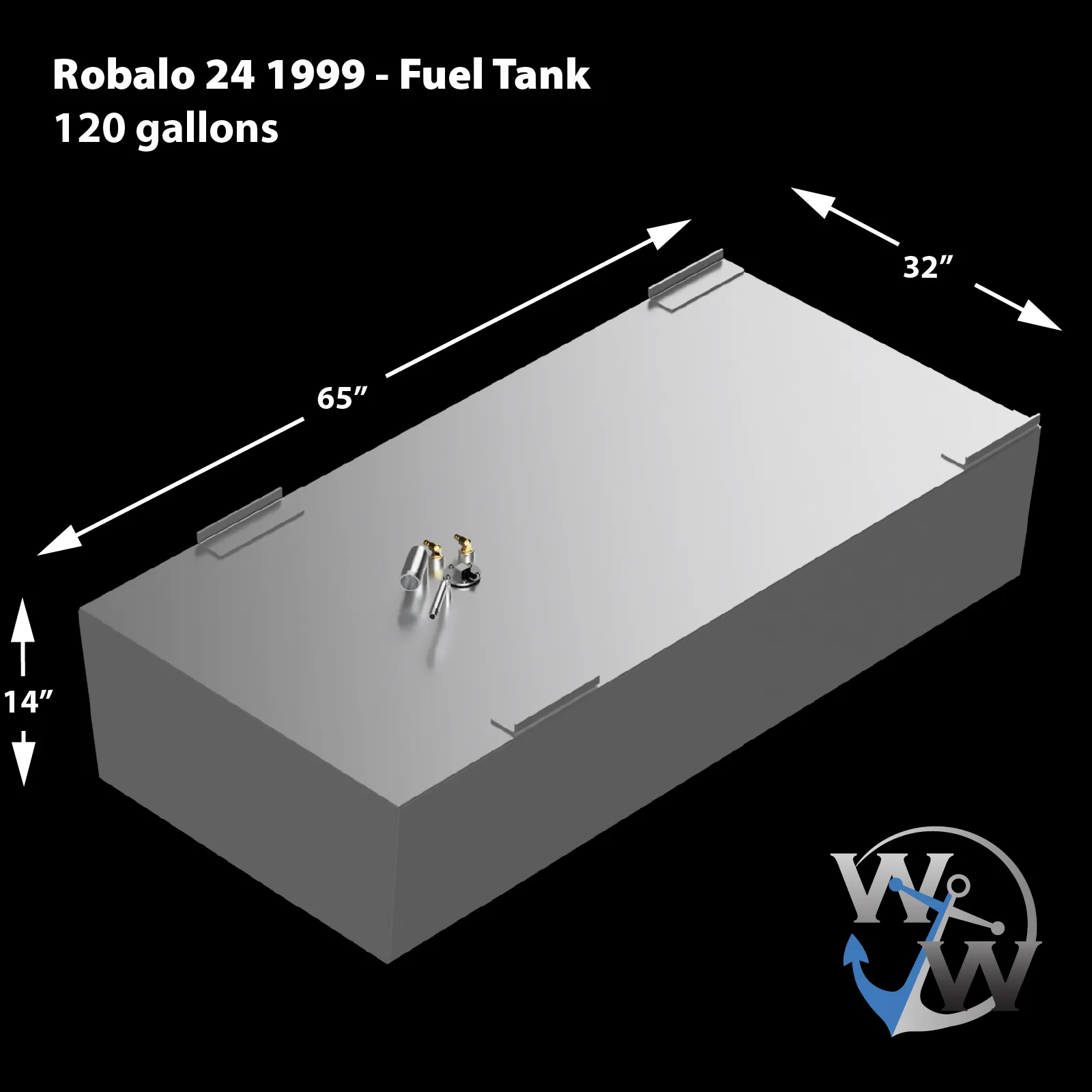 Robalo 24' 1999  - 120 gal. OEM replacement fuel tank