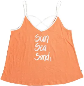 Roxy Women's High Tides B Strappy Back Cami Tank Top Shirt 2019