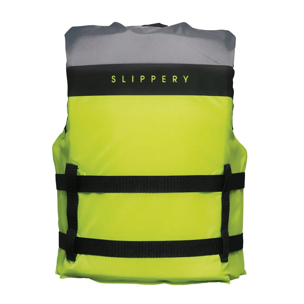 SLIPPERY Hydro Youth Life Vest - Lime & Black