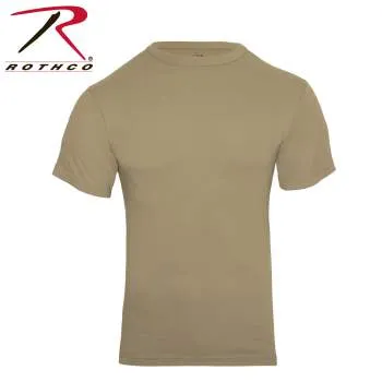 Solid Color Cotton / Polyester Blend Military T-Shirt