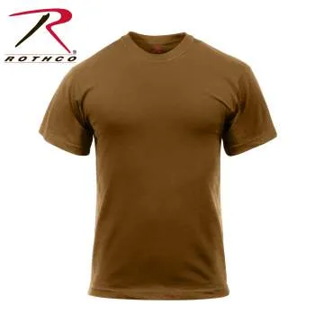 Solid Color Cotton / Polyester Blend Military T-Shirt