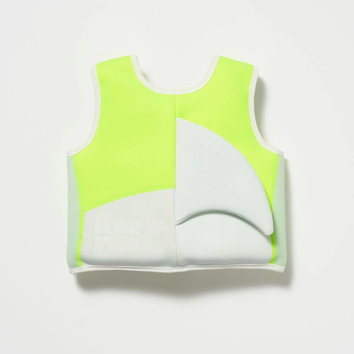 Swim Vest 2-3 Shark Tribe Blue Neon Citrus