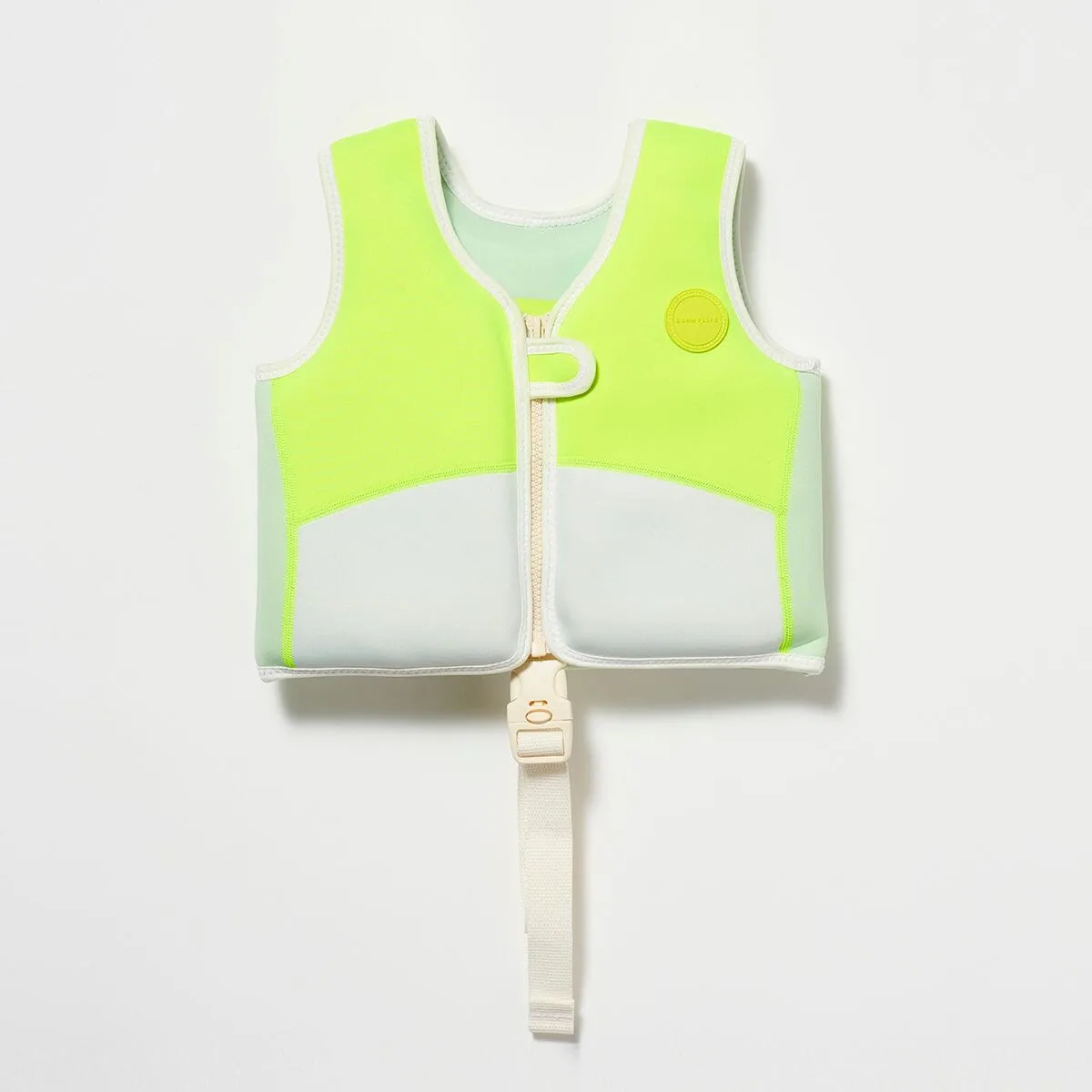 Swim Vest 2-3 Shark Tribe Blue Neon Citrus