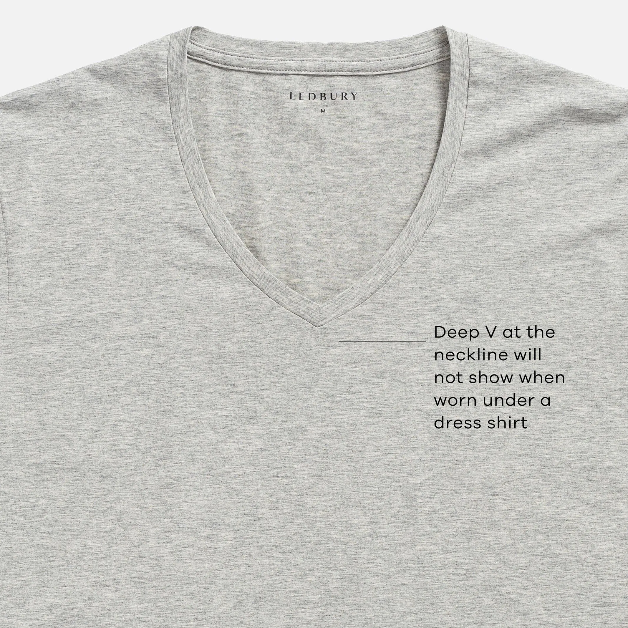 The Heather Grey V Neck Undershirt