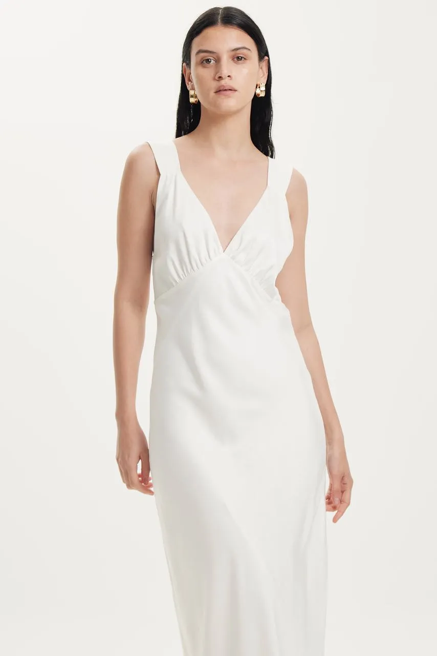 Third Form Magnetic Camisole Bias Slip Dress - Off White