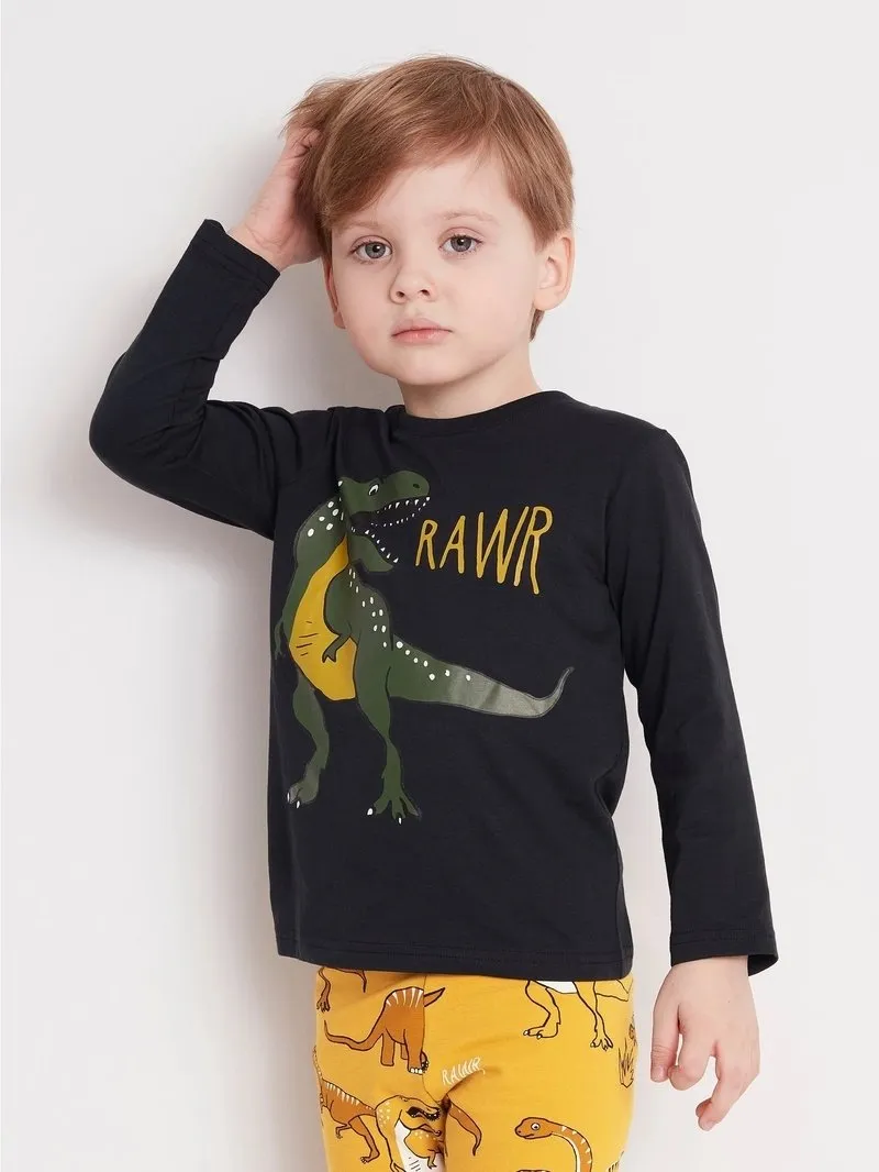 Toddler Boy Animal Dinosaur Print T-shirt