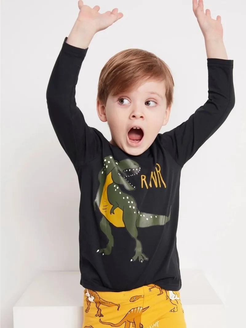 Toddler Boy Animal Dinosaur Print T-shirt