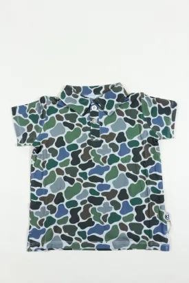 Toddler Boys Camo Polo Shirt