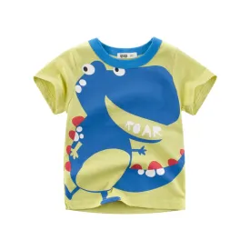 Toddler Boys Dinosaur Short Sleeve Top