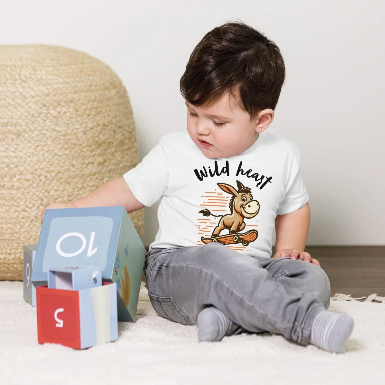 Toddler Short Sleeve Tee Speedy Donkey: Wild at Heart