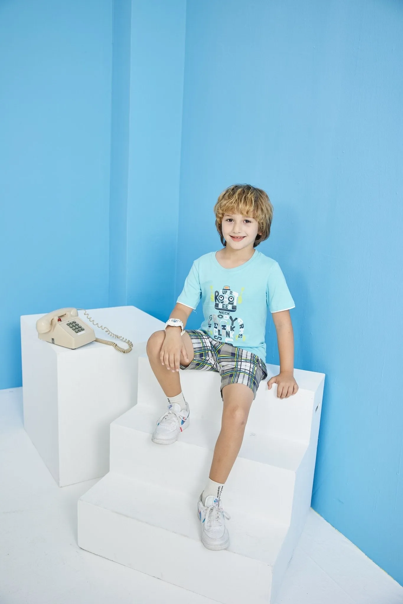 Toddler/Kid Boy's Casual 2-Piece Set with Robot Print